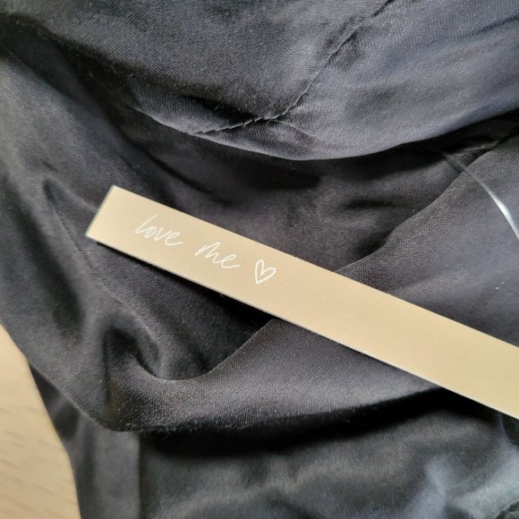 Cleobella Laura Ankle Dress Black Size S Small Satin Maxi Gown Evening Gown - Picture 6 of 9